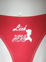 Lick Here Thong