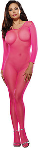 Seamless Bodystockings Pink Plus