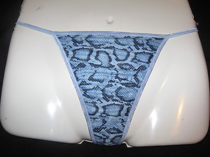 Blue Snake Skin Print