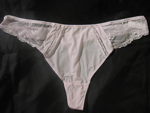 Pale Pink Lace Thong