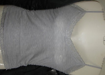 Lace Trim Adjustable Camisole Ash Gray