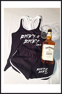 Risky Risky Black Short Set
