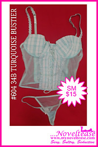 Soft Turquiose Bustier Set