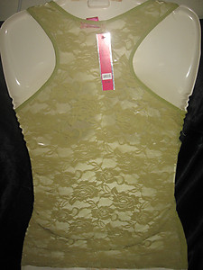 Lace Back Camisole Top Olive