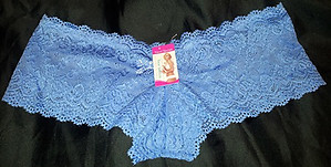 Light Blue Lace baye Boyshorts