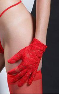 Lace Red Gloves