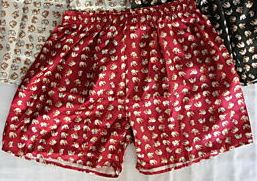 Silk Red Elephant Boxers Plus