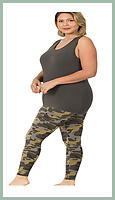 Camouflage Legging Set Plus