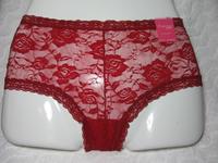 Red Lace Boyshorts