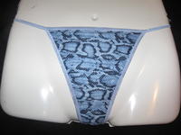 Blue Snake Skin Print