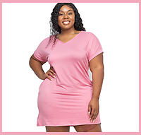 Lt Pink Side pocket mini dress