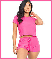 CP Crop Top Sets Hot Pink