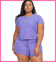 CP Crop Top Sets Purple