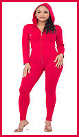 Red Hoodie Leggings Long Pant Sets