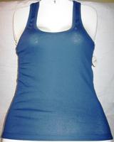 Solid Ribbed Tank Top Navy