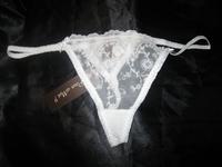 White Lace G-String