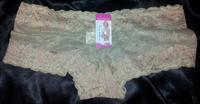 Khaki Flowers Lace baye Boyshorts